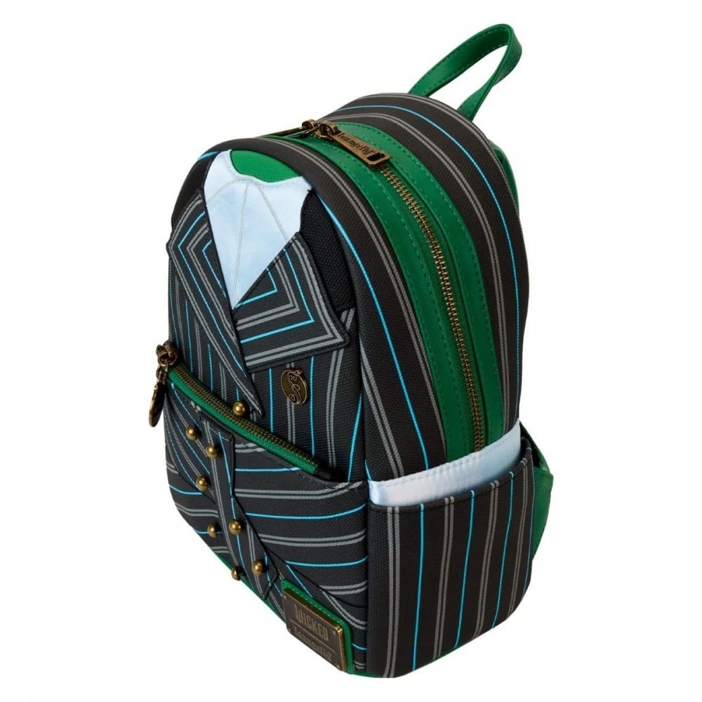 Loungefly Pink, Light Blue & Gold Blazer Novelty Mini Backpack - Picture 3 of 5